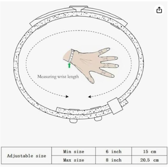 Genuine Leather Dog Paw Bracelet Men Women - Picture 4 of 5